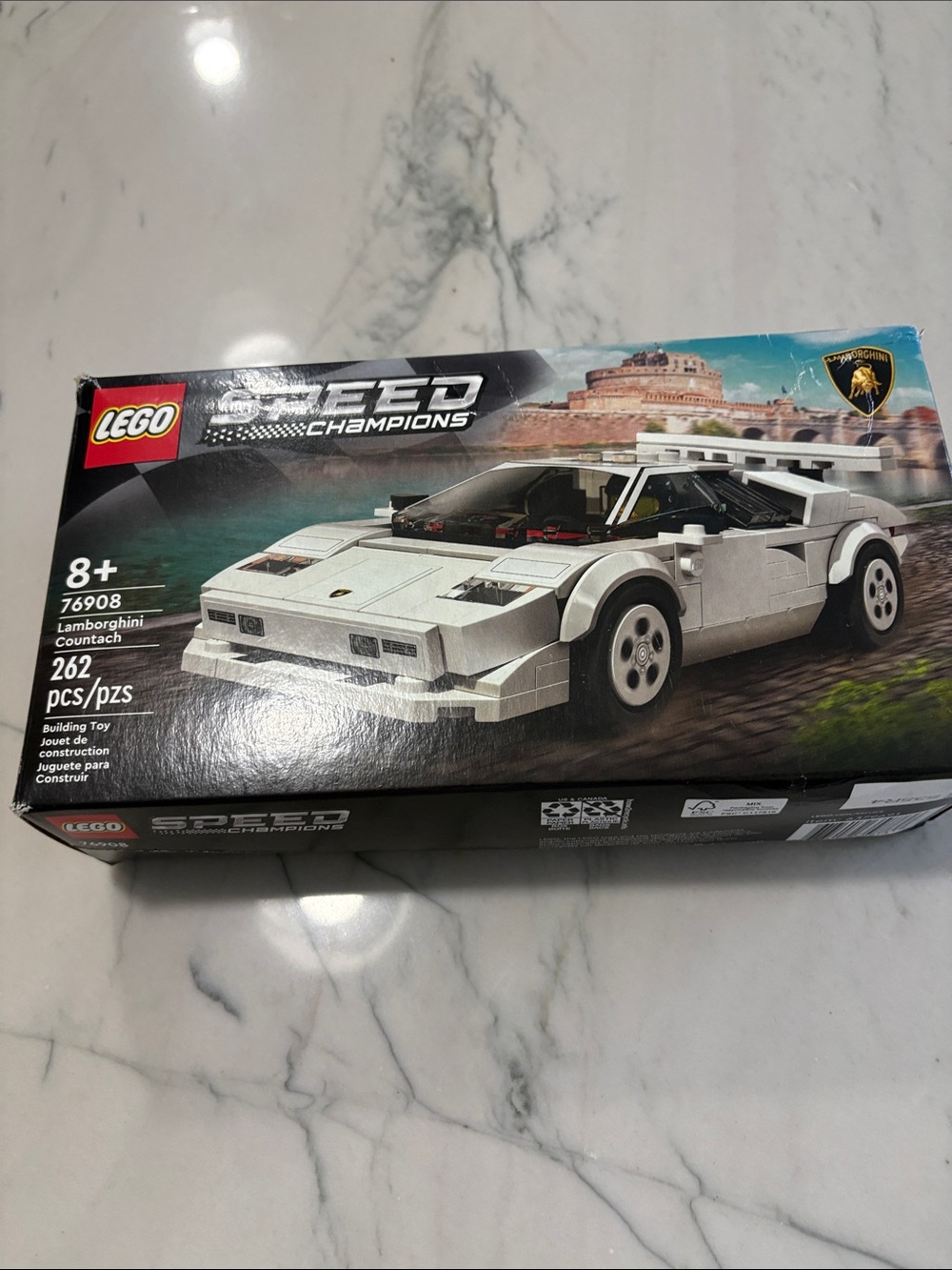 Lego Speed Champions White Lamborghini Countach Set 76908